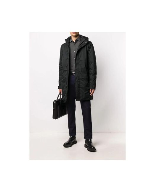 Moorer Black Parkas for men