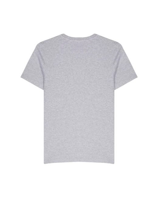 Maison Kitsuné Gray Graue t-shirts und polos mit fox motif
