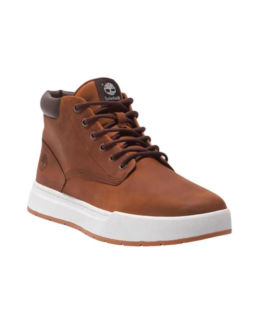 Timberland Brown Lace-Up Boots for men