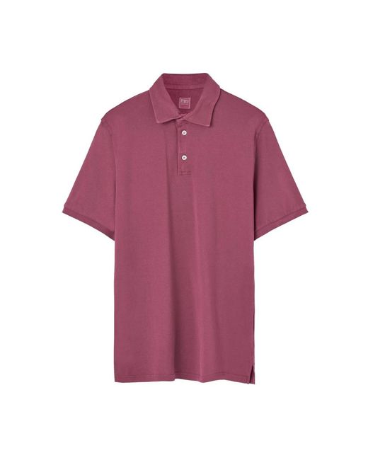 Fedeli Purple Polo Shirts for men