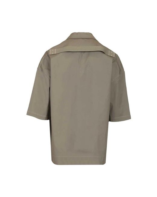 Rick Owens Gray Short Sleeve Shirts for men