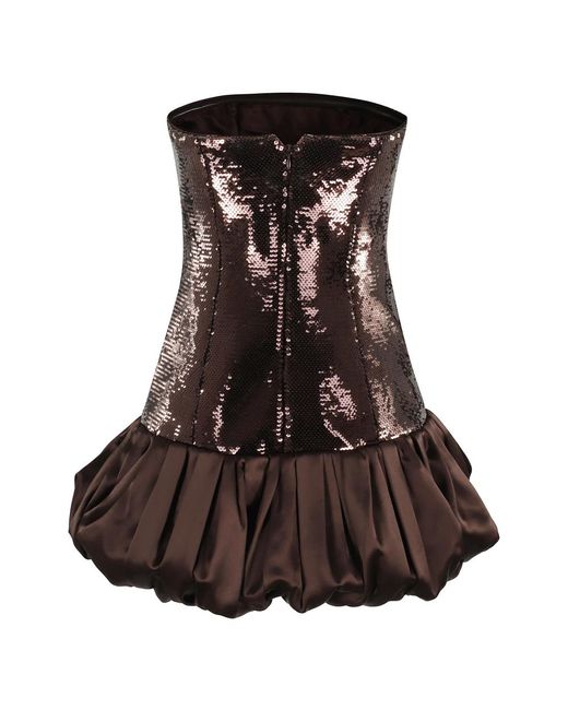 Party Dresses di retroféte in Brown