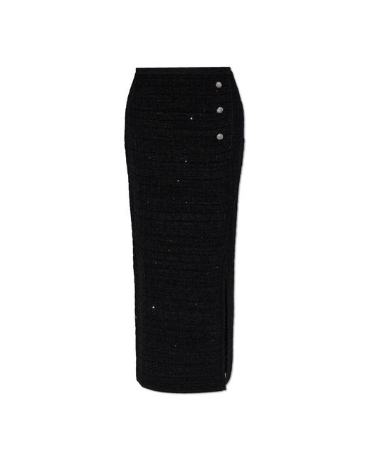 Alessandra Rich Rok Met Split in het Black