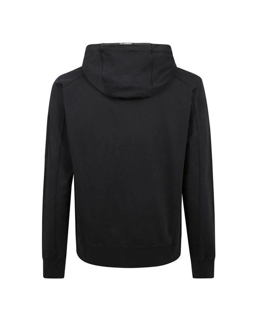 C P Company Baumwollkapuzenpullover Mit Ikonischem Logo in Black für Herren