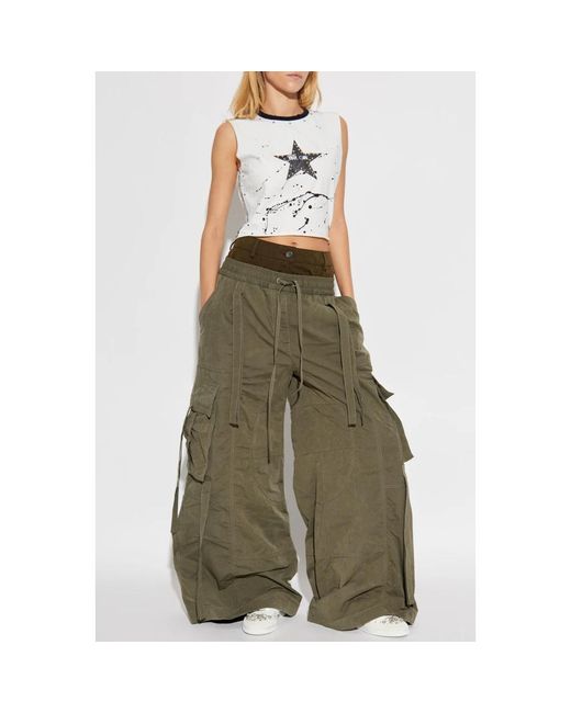 Dolce & Gabbana Green Cargo Trousers