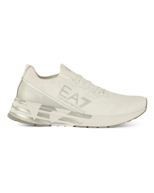 Crusher istance sneakers in tessuto di EA7 in White da Uomo
