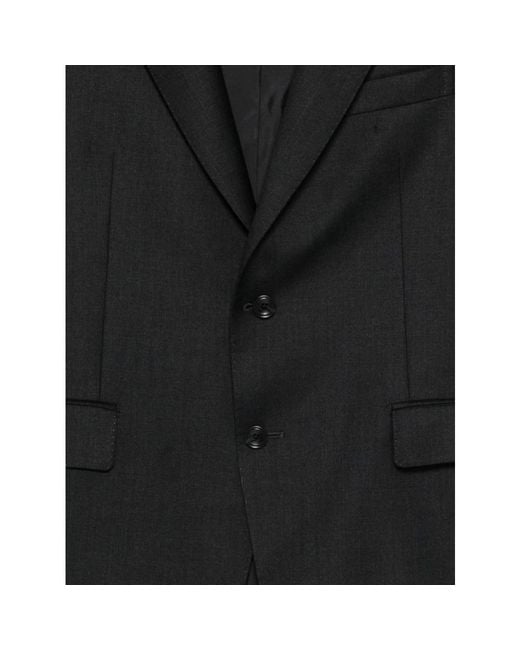 Tagliatore Black Single Breasted Suits for men