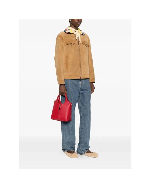 Tod's Red Handbags