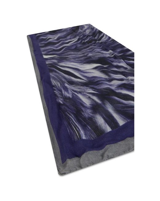 Alberta Ferretti Blue Scarves