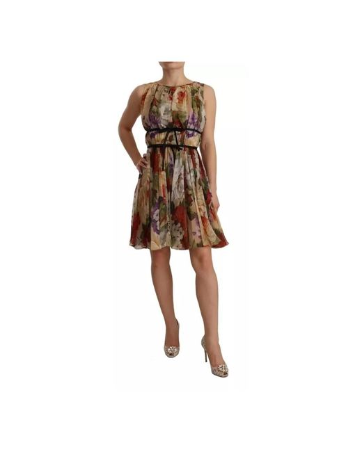 Dolce & Gabbana Natural Short Dresses