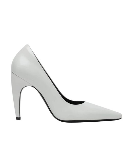 Jude Schoenen ,Wit ,Leer Fame Pump in het White