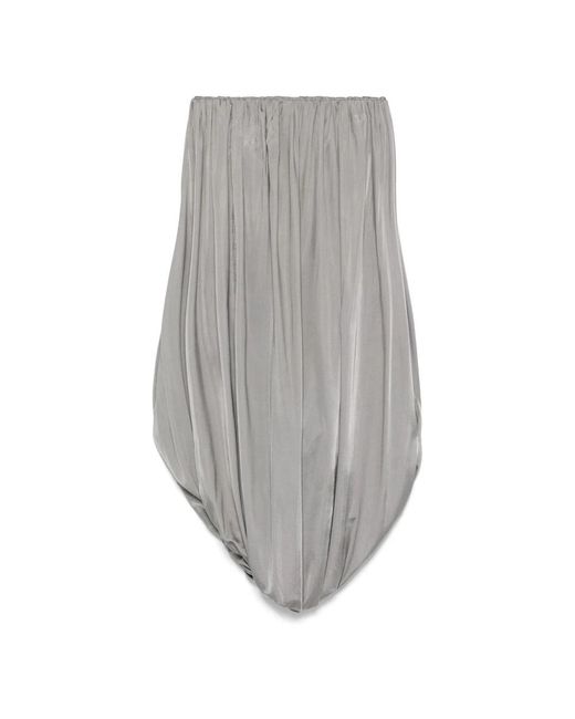 The Attico Gray Short Dresses