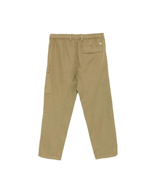 C P Company Green Straight Trousers for men