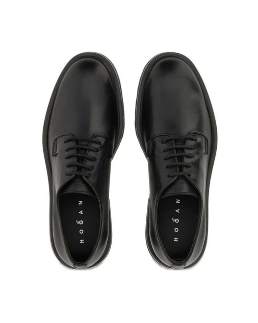 Hogan Black Laced Shoes for men