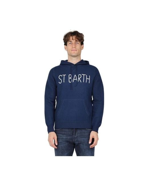 Mc2 Saint Barth Blue Hoodies for men