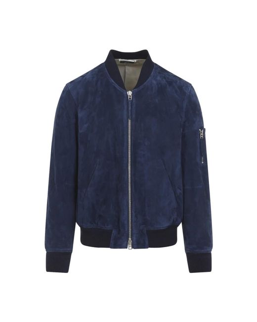 Leather Jackets Tom Ford pour homme en coloris Blue