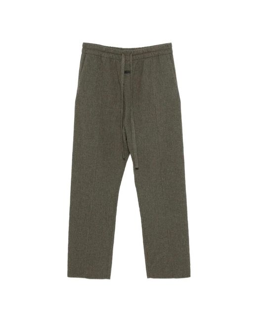 Fear Of God Green Straight Trousers for men