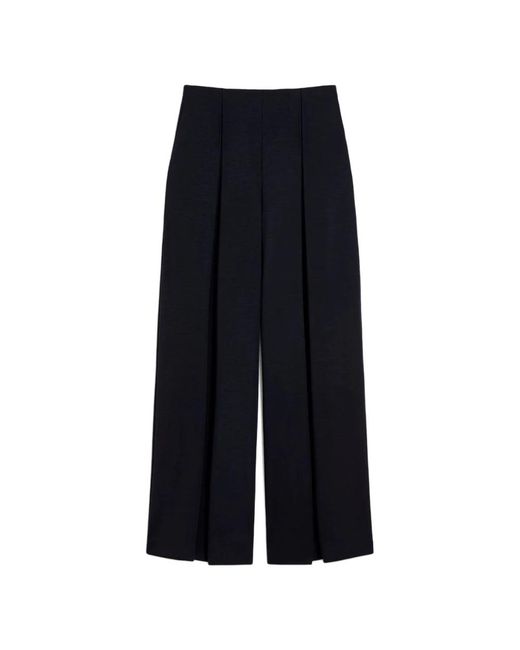 Max Mara Blue Wide Trousers