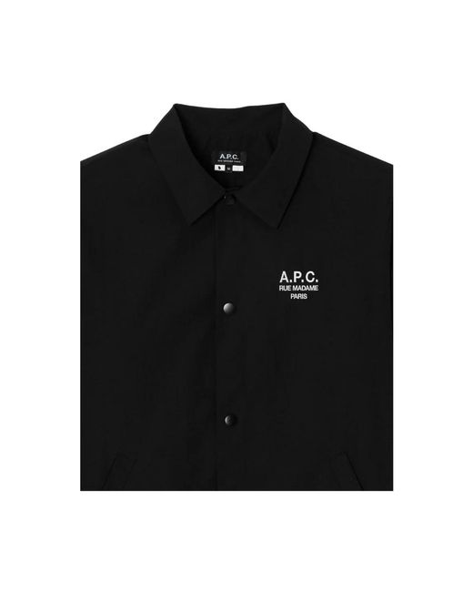 A.P.C. Black Light Jackets for men