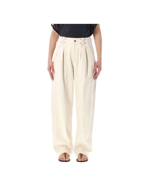 Isabel Marant Natural Wide Trousers