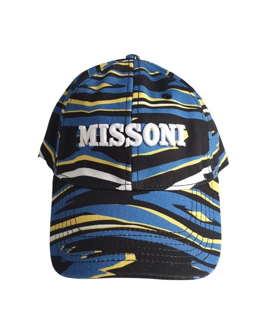 Missoni Blue Baumwoll-Baseballkappe