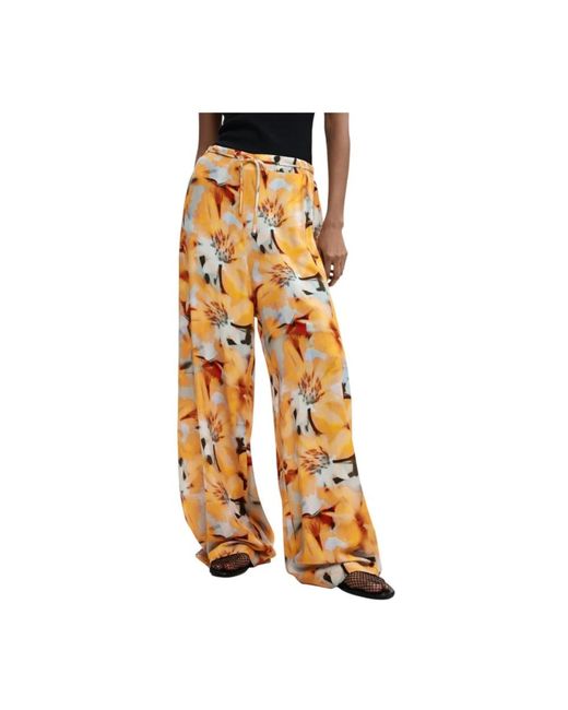 Desigual Orange Wide Trousers