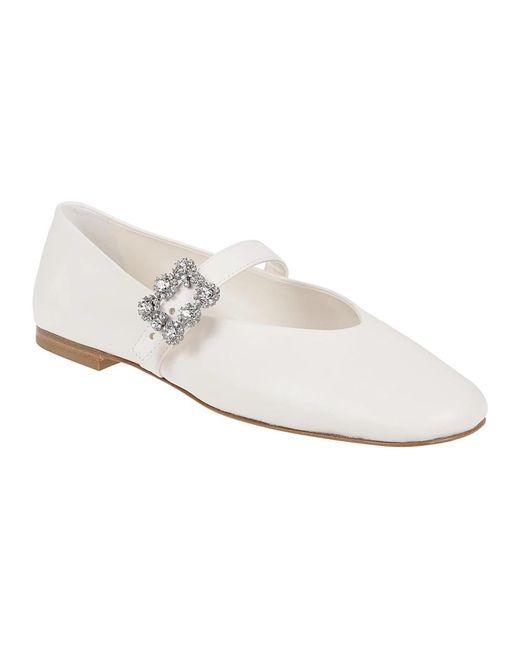 Roger Vivier White Ballerinas