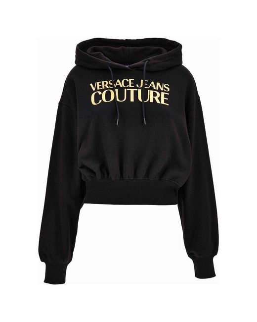 Hoodies Versace de color Black