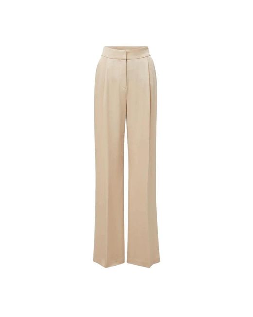 Veronica Beard Natural Wide Trousers