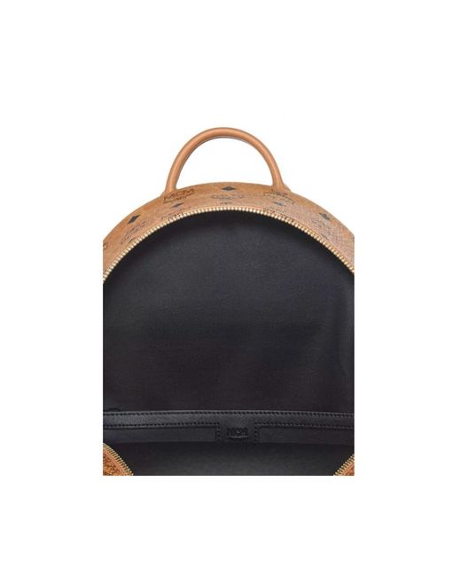 MCM Brown Small-Medium Stark Rucksack