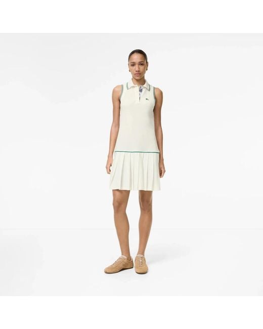 Burberry White Short Dresses