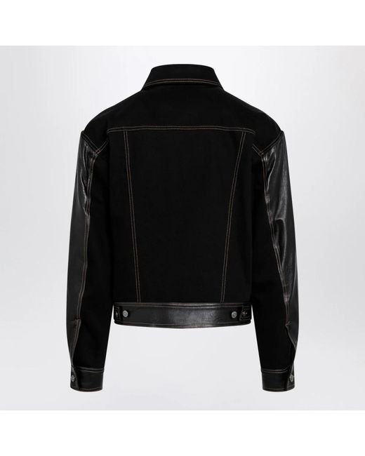 Leather Jackets Versace pour homme en coloris Black