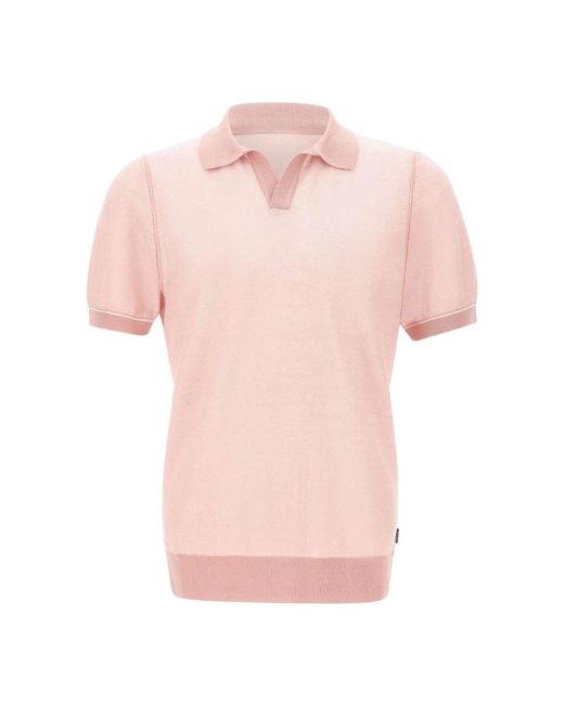 HUGO Pink Polo Shirts for men