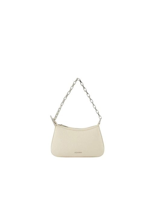 McQueen White Shoulder Bags