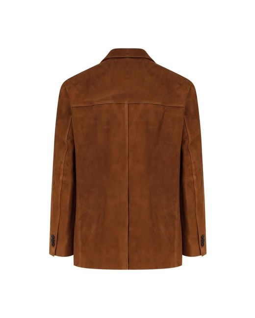 TONYWACK Tailored Suede Jacket in het Brown voor heren