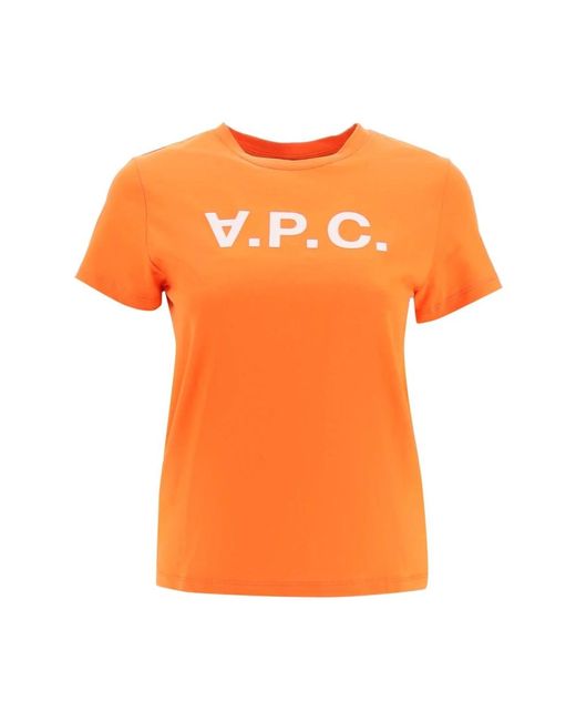 Sudadera camiseta A.P.C. de color Orange