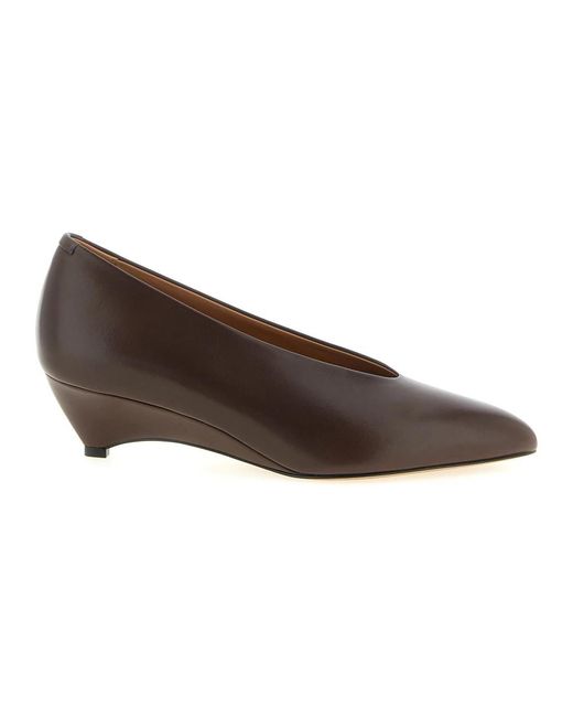 Jil Sander Brown Arc Pump