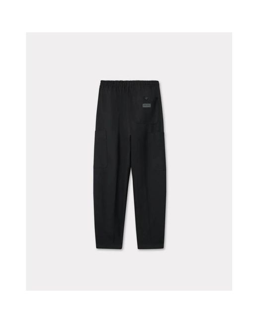 KENZO Straight Trousers in het Black voor heren