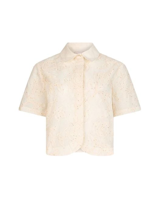 Liu Jo Natural Short Sleeve Shirts