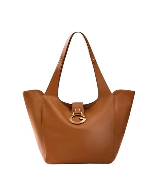 Guess Brown Shopping Bags