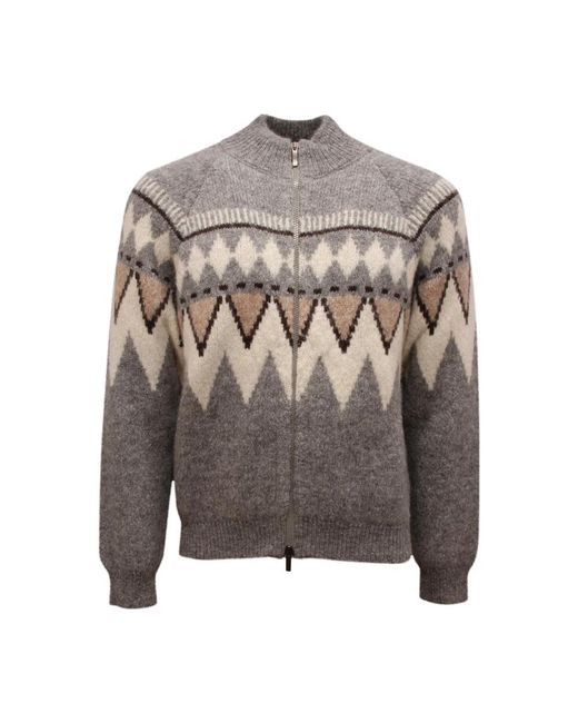 Peserico Gray Cardigans for men