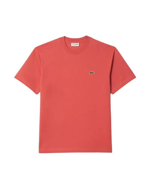 Lacoste Th7318 tee-shirt,klassisches t-shirt für männer in Red für Herren