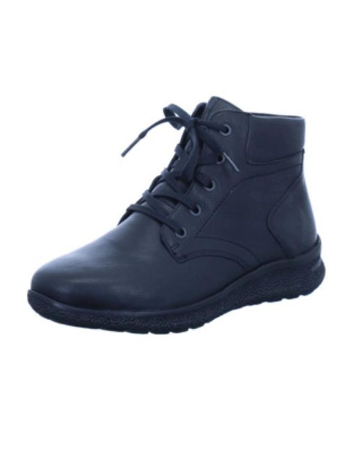 Hartjes Blue Schwarze Schnürstiefeletten Für Damen
