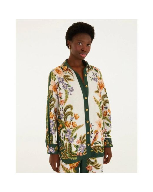 Farm Rio Green Shirts