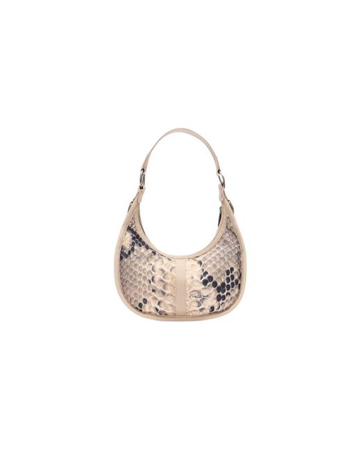 Roberto Cavalli White Shoulder Bags