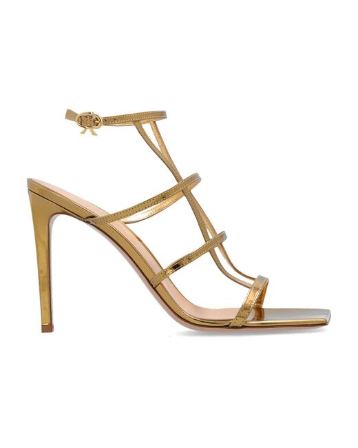 Gianvito Rossi Metallic High Heel Sandals