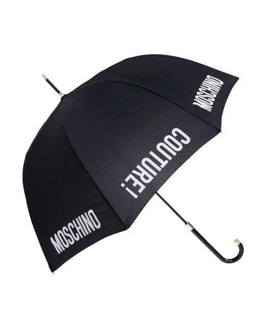 Ombrello con logo di Moschino in Blue