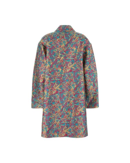 Dries Van Noten Gray Single-Breasted Coats