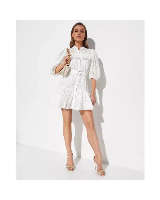 Acler White Short Dresses