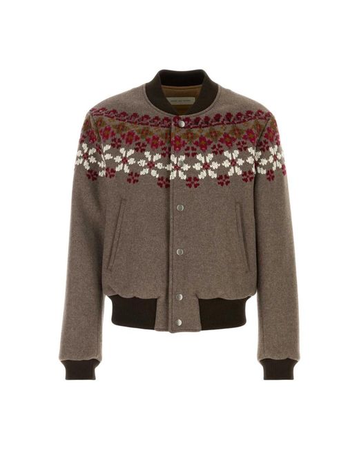 Dries Van Noten Valtor Bomberjack in het Brown voor heren